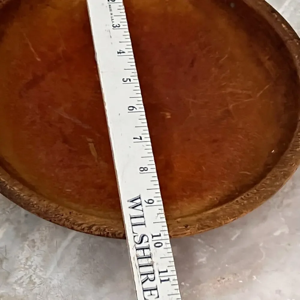Primitive Hand Turned Wooden Bowl 10
